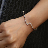 Zig-Zag Silver Bracelet